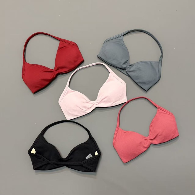Sports Bra High Impact - Sujetador deportivo halter para mujer con