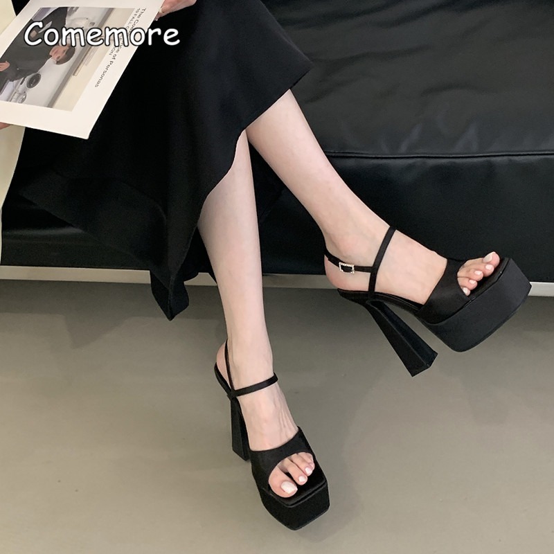 Sandalias de satén con punta c - Slip Dress Satin reseña y precio